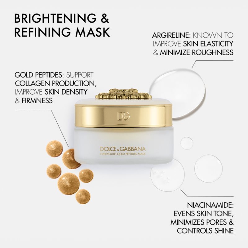 Dolce&Gabbana Ever-Youth Gold Peptides Mask glättende Gesichtsmaske 50 ml (Bild 7)