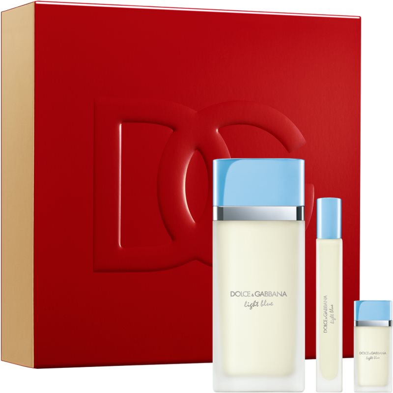 Dolce&Gabbana Light Blue EDT Trio Gift Set подаръчен комплект за жени