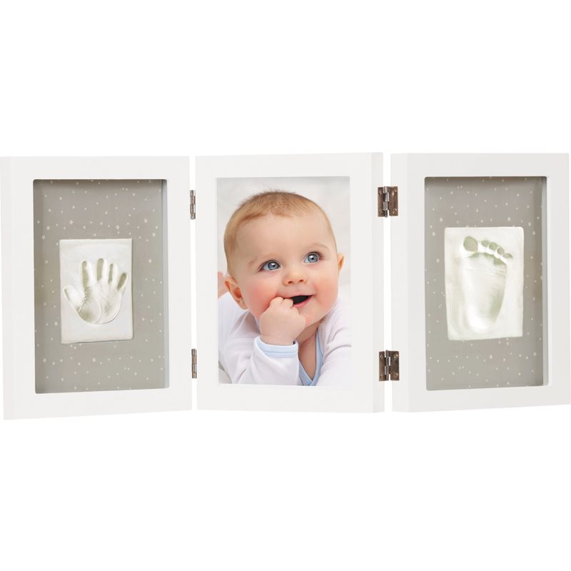Dooky Luxury Memory Box Triple Frame Printset set za odtis dojenčkovih dlani in stopal 1 kos