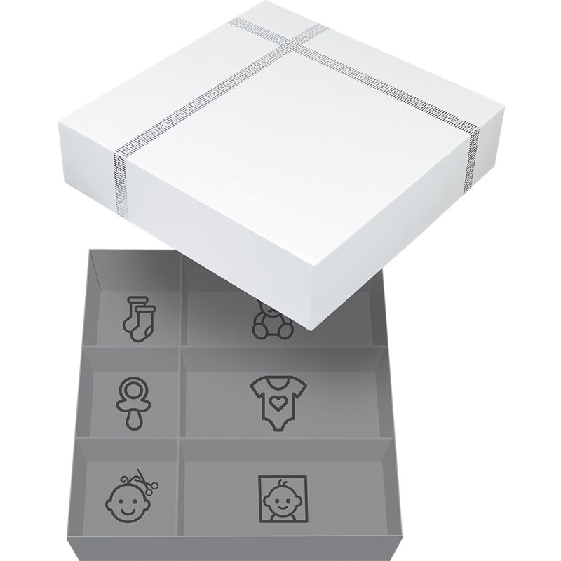 Dooky Luxury Memory Box Triple Frame Printset набір для зліпків ніжок і ручок дітей 1 кс