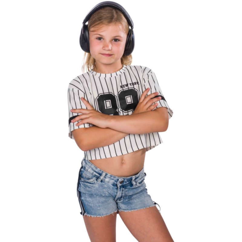 Dooky Baby Ear Protection JUNIOR 36m+ Protections Auditives Pour Enfant Black 1 Pcs