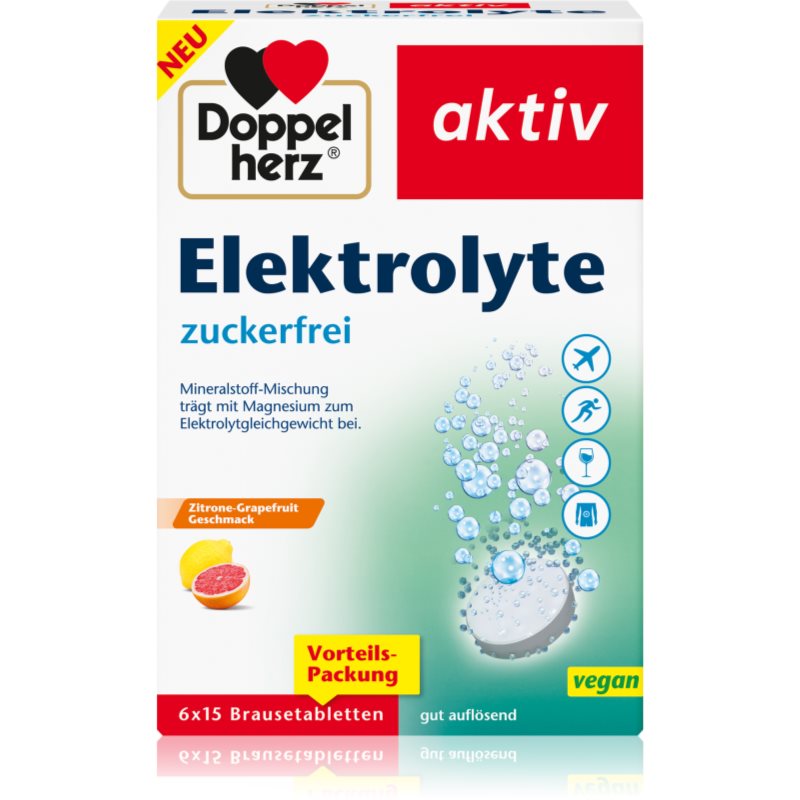 Doppelherz Elektrolyte Brausetabletten Komplex von Vitaminen, Mineralien und Spurenelementen 114 g