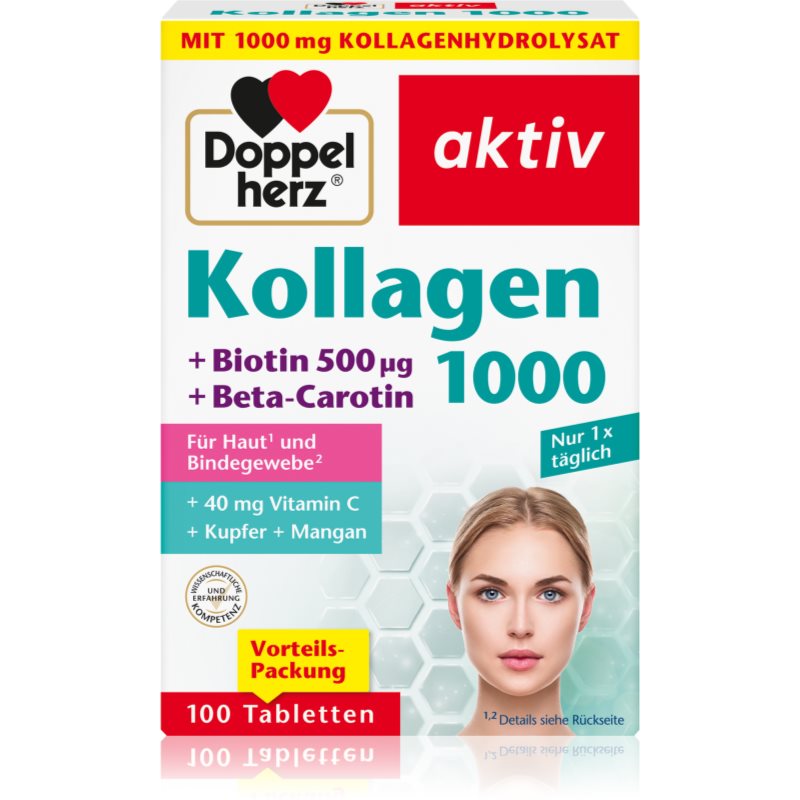 Doppelherz Doppelherz Aktiv Kollagen 1000 Tabletten für schöne Haare, Haut und Nägel 136 g