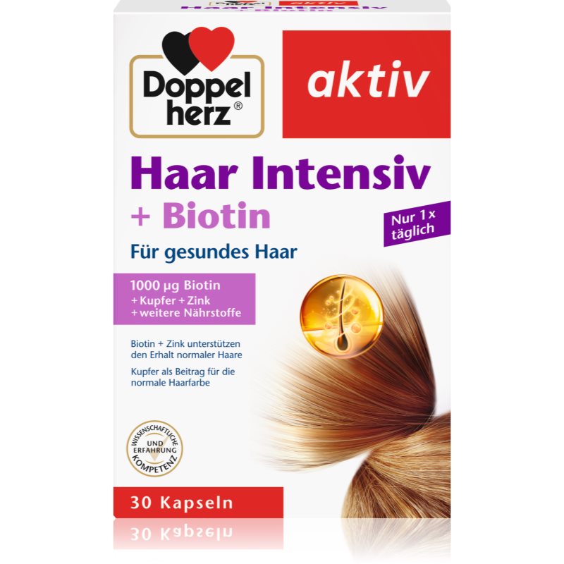 Doppelherz Doppelherz Haar Intensiv + Biotin Kapseln für gesunde und schöne Haare 30 KAP