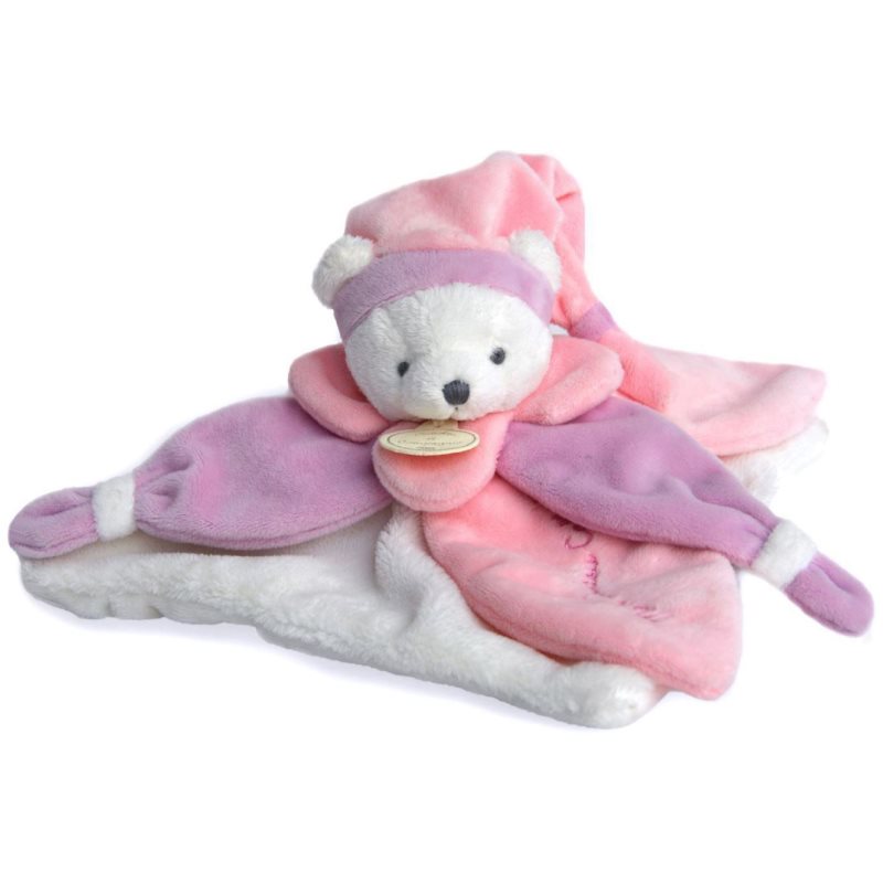 E-shop Doudou Gift Set Cuddle Cloth usínáček Pink Bear 1 ks