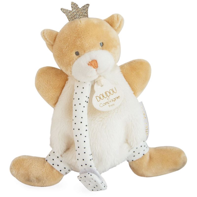 Doudou Gift Set Bear With Pacifier hračka s klipem 1 ks