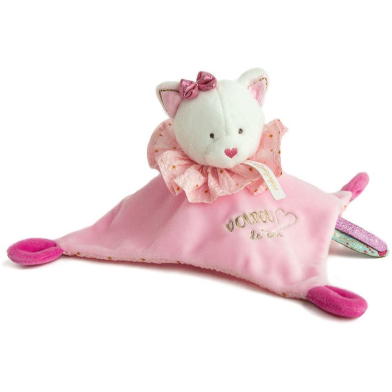 E-shop Doudou Gift Set Cuddle Cloth usínáček Pink Cat 1 ks
