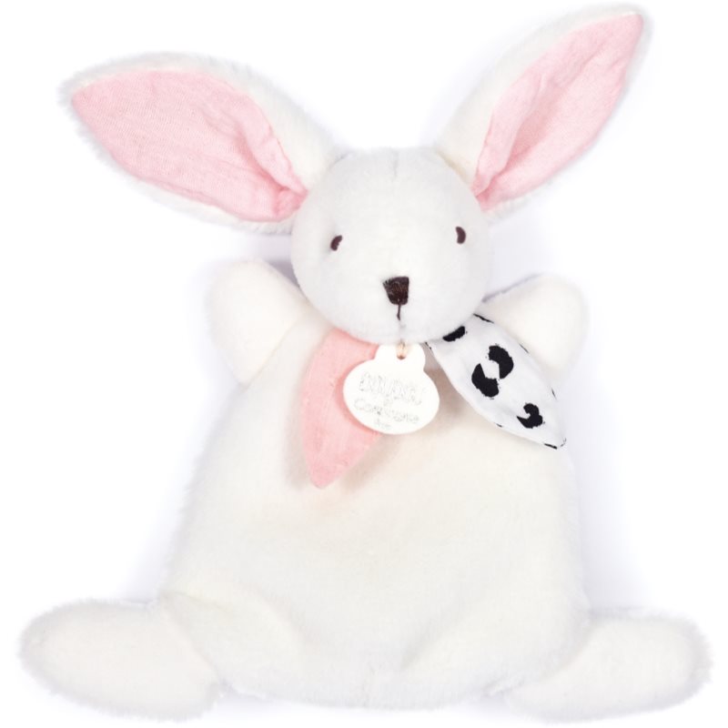 Doudou Happy Rabbit plišasta igrača Pink 17 cm 1 kos