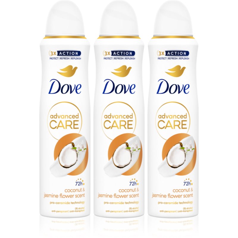 Dove Advanced Care Coconut & Jasmine Flower Scent комплект
