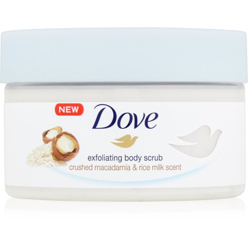 

Dove Exfoliating Body Scrub Crushed Macadamia & Rice Milk поживний пілінг для тіла