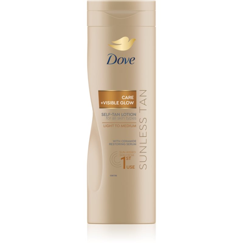 Dove Care&Glow Sunless Tan бронзиращ лосион цвят Fair 400 мл.