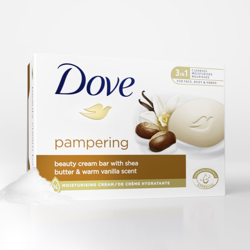 Thumbnail - Dove Purely Pampering Shea Butter & Vanilla Cremige Waschtablette 90 g