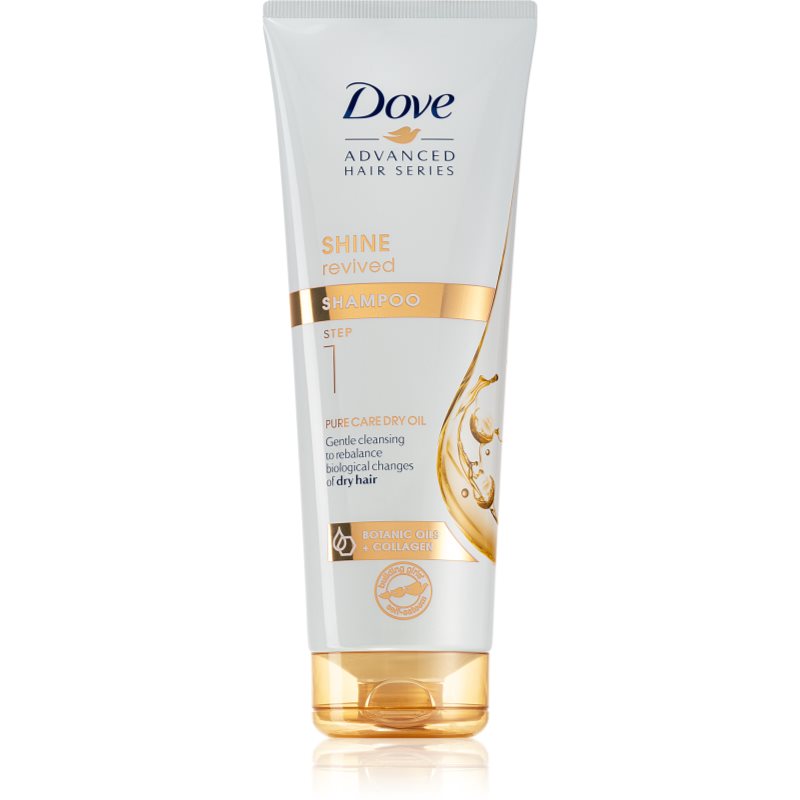 Dove Advanced Hair Series Pure Care Dry Oil шампунь для сухого та тьямного волосся 250 мл