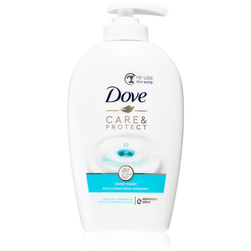 Dove Care & Protect рідке мило для рук з антибактеріальними компонентами 250 мл