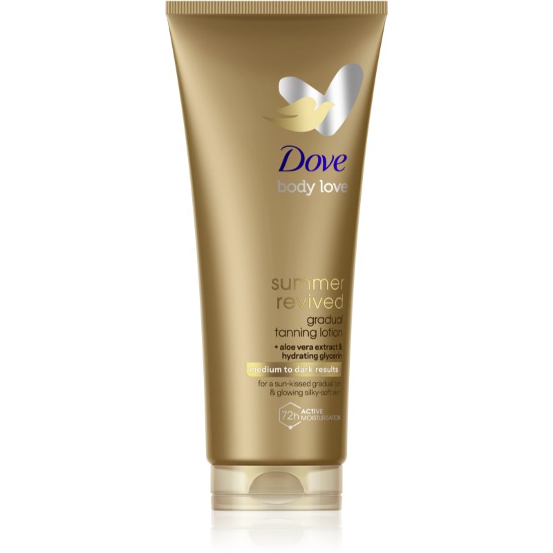 E-shop Dove DermaSpa Summer Revived samoopalovací tělové mléko odstín Medium to Dark 200 ml