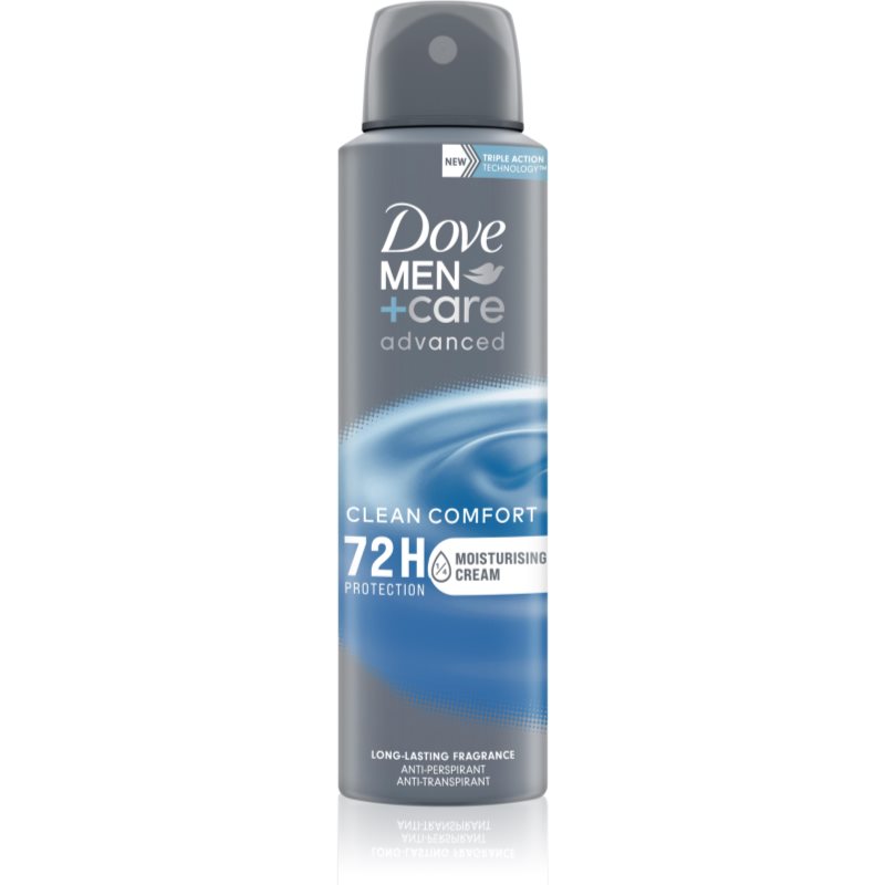 Dove Men+Care Advanced spray anti-perspirant pentru barbati Clean Comfort 150 ml