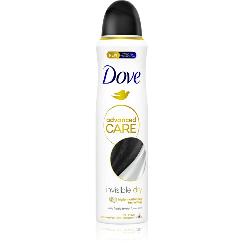 Dove Advanced Care Antiperspirant антиперспірант спрей 72 год. Invisible Dry 150 мл