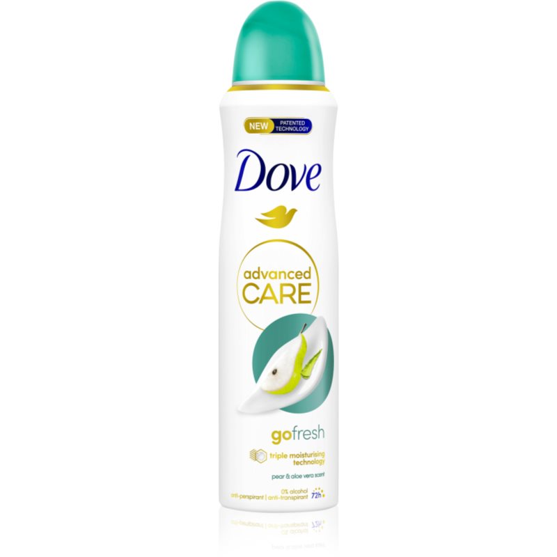 Dove Advanced Care Antiperspirant izzadásgátló spray 72 óra Pear & Aloe 150 ml