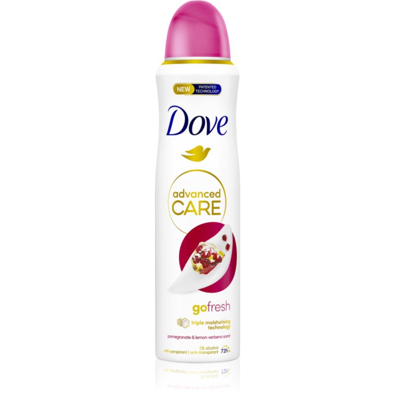 Dove Advanced Care Go Fresh antiperspirant bez alkohola Go Fresh Pomegranate & Lemon Verbena 150 ml