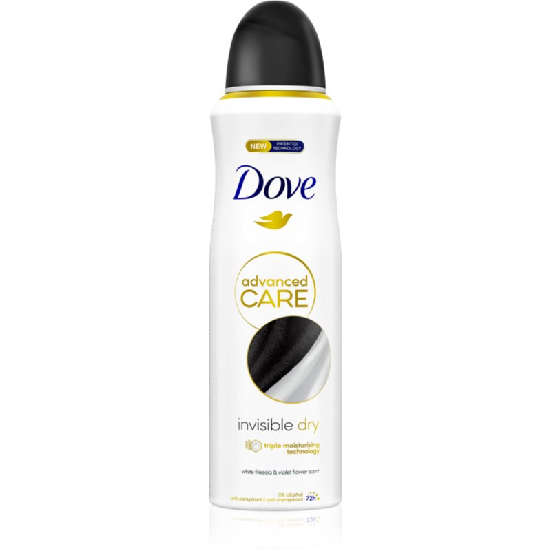 Dove Advanced Care Invisible Dry antiperspirant v spreji 72h White Freesia & Violet Flower 200 ml