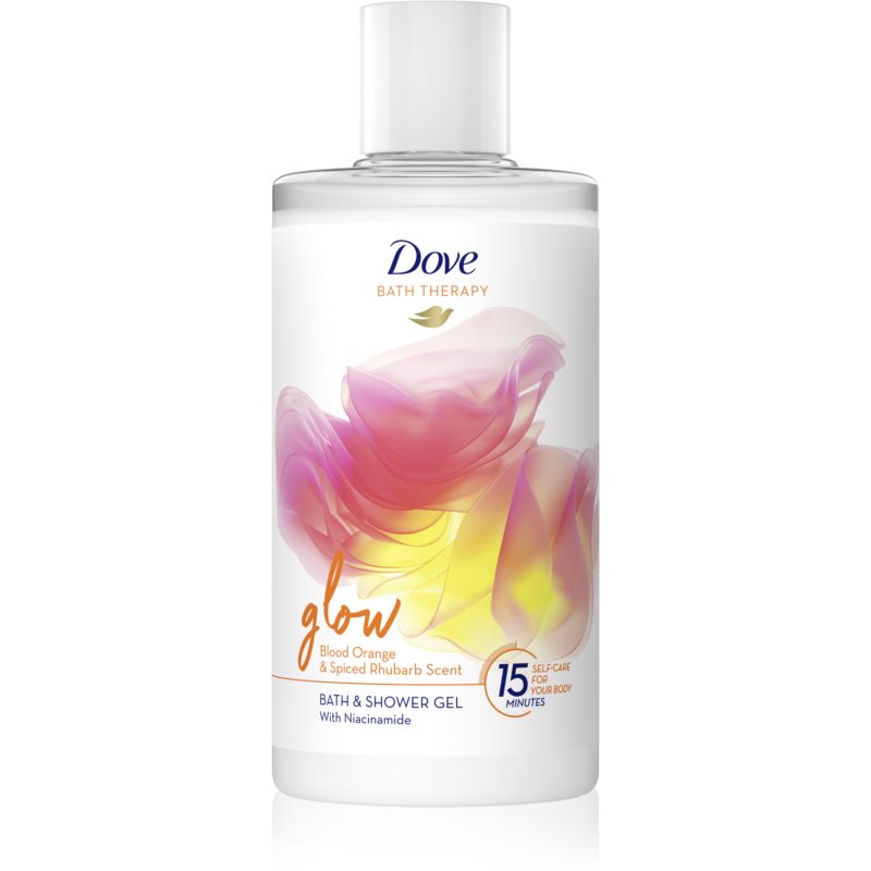 E-shop Dove Bath Therapy Glow sprchový a koupelový gel Blood Orange & Rhubarb 400 ml