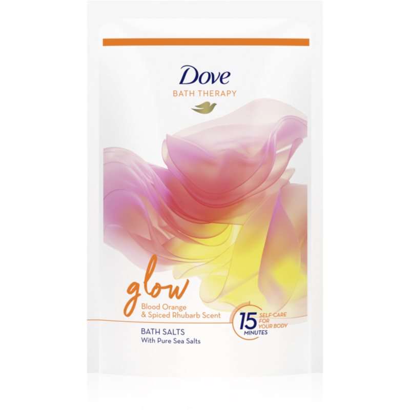 E-shop Dove Bath Therapy Glow sůl do koupele Blood Orange & Spiced Rhubarb 400 g