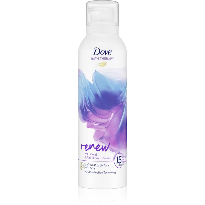 Dove Bath Therapy Renew Shower Foam Wild Violet & Pink Hibiscus 200 Ml