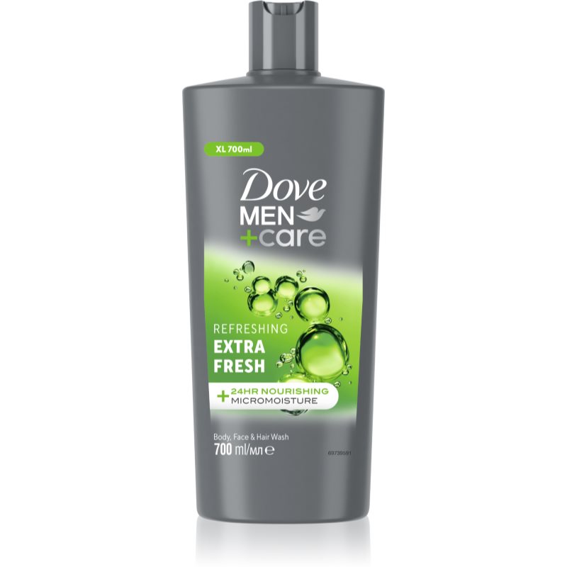 Dove Men+Care Extra Fresh освіжаючий гель для душа для обличчя, тіла та волосся 700 мл