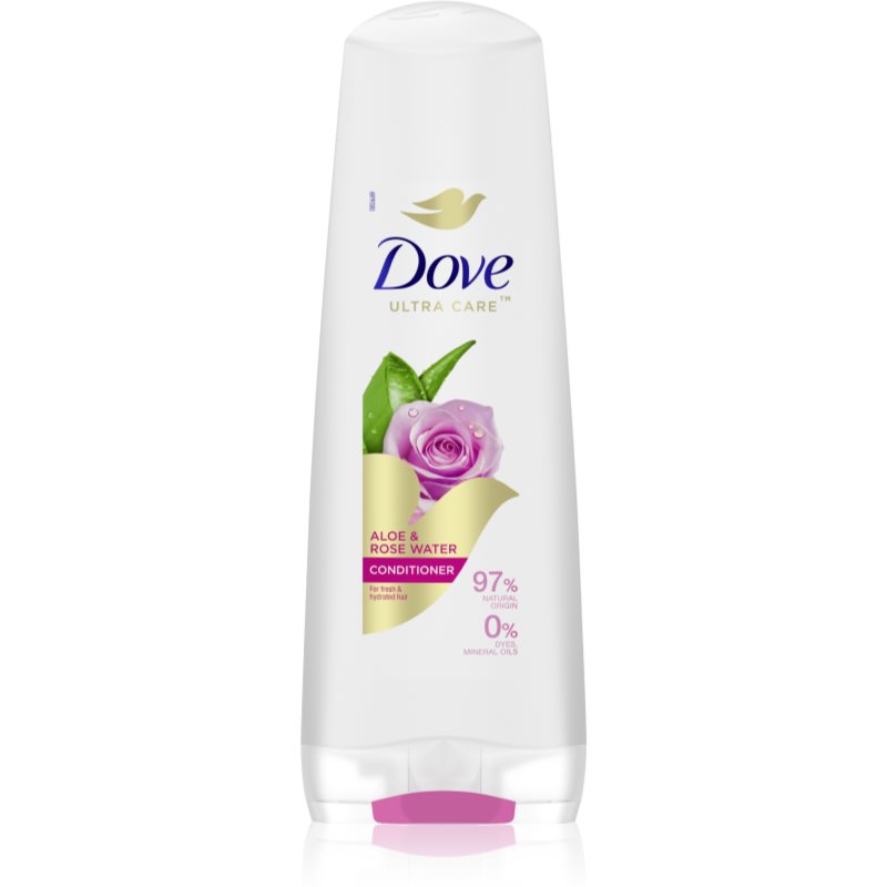 Dove Aloe & Rose Water kondicionáló a hidratálásért és a fényért 350 ml