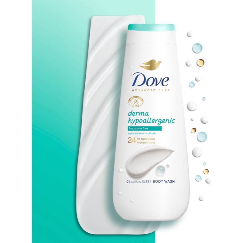 Dove Advanced Care Derma Hypoallergenic гель для душу 400 мл