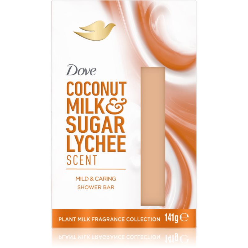Dove Milk & Sugar Lychee čistiace tuhé mydlo 141 g