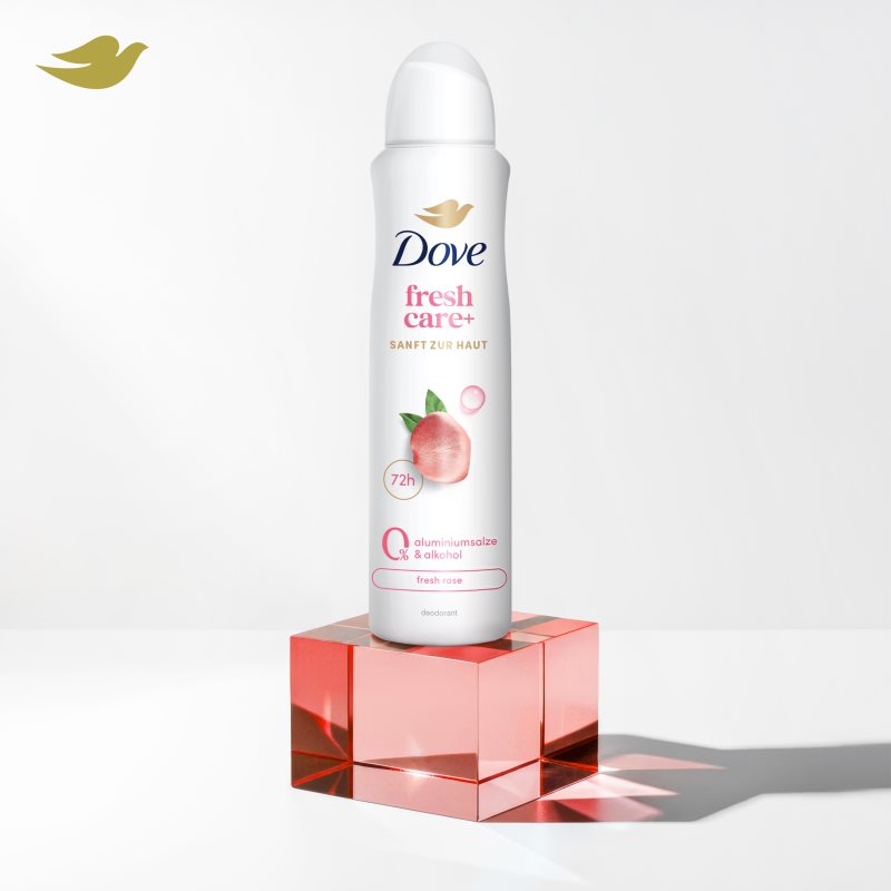 Dove 0% ALU Fresh Rose deodorant bez alkoholu a obsahu hliníku ve spreji 150 ml (obrázek 6)