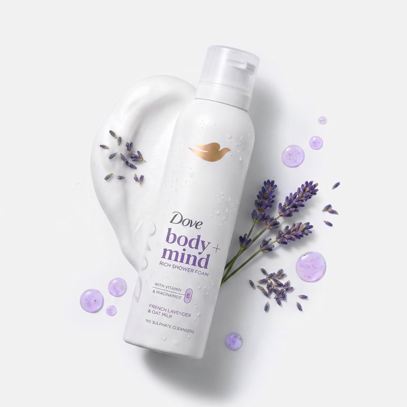 Dove French Lavender & Oat Milk Duschschaum 200 ml (Bild 4)