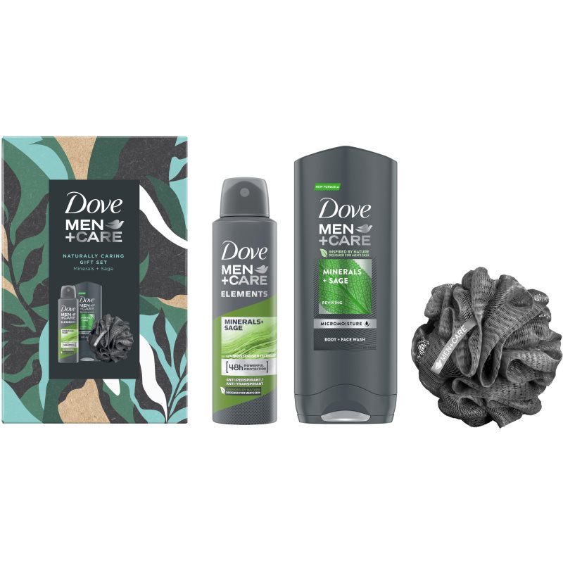 

Dove Men+Care Naturally Caring Gift Set подарунковий набір Minerals & Sage (для тіла) для чоловіків