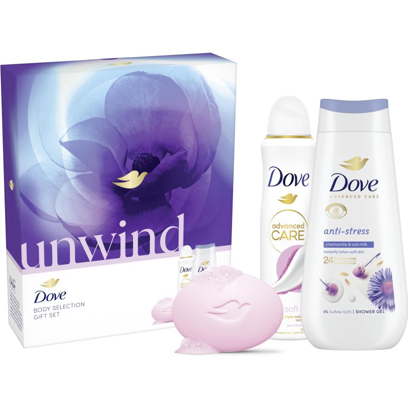 Dove Unwind gift set for the body