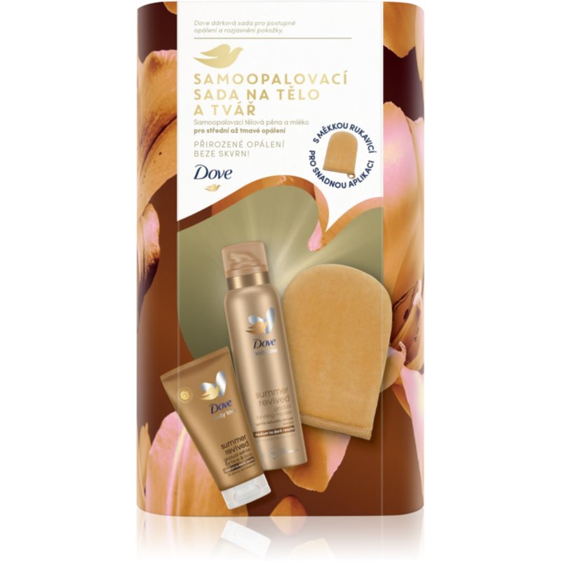 Dove Summer Revived Geschenkset mit Selbstbräunungseffekt 3 St.