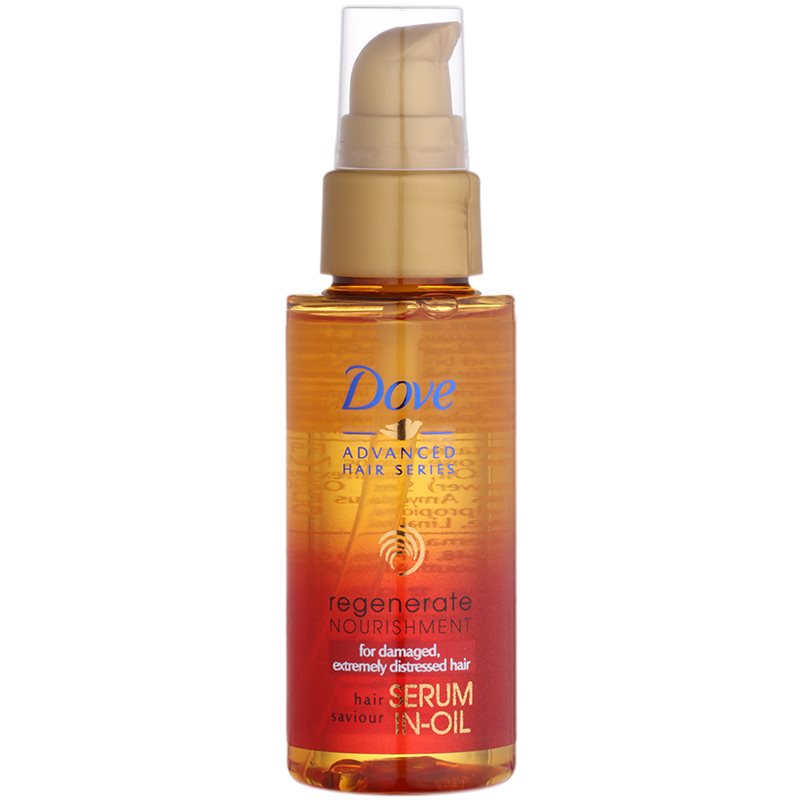 

Dove Advanced Hair Series Regenerate Nourishment відновлююча сироватка на основі олійки для дуже пошкодженого волосся