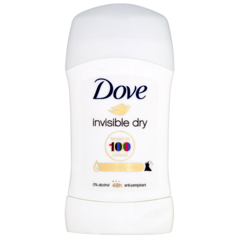Dove Invisible Dry Antiperspirant trdi antiperspirant proti belim madežem 48 ur 40 ml