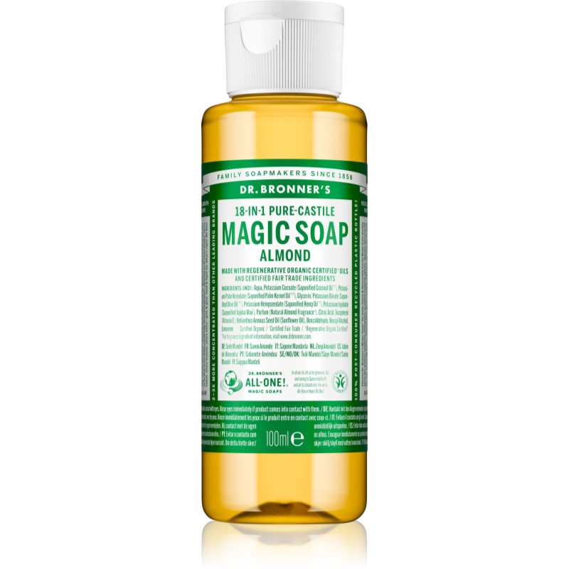 Dr. Bronner’s Almond течен универсален сапун 100 мл.