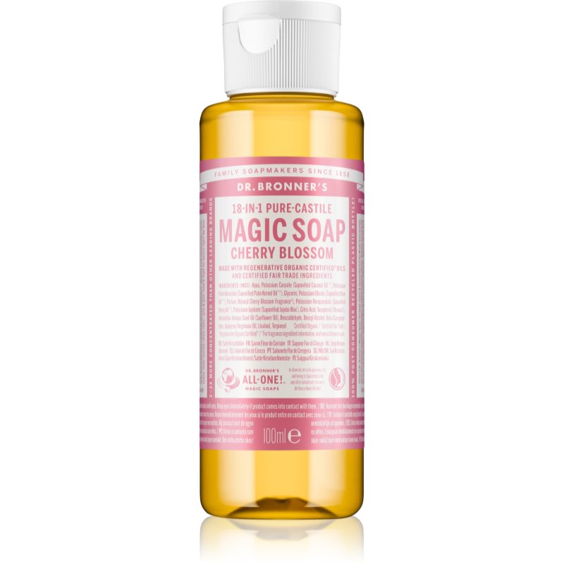 Dr. Bronner’s Cherry Blossom 18-in-1 Liquid Soap течен универсален сапун 100 мл.
