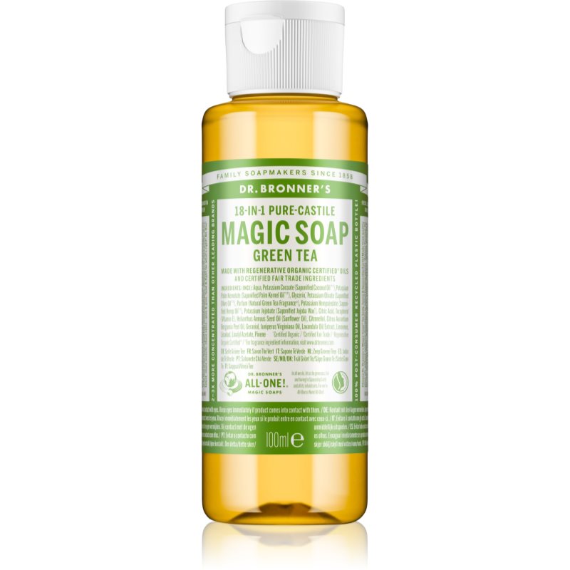 Dr. Bronner’s Green Tea течен универсален сапун 100 мл.