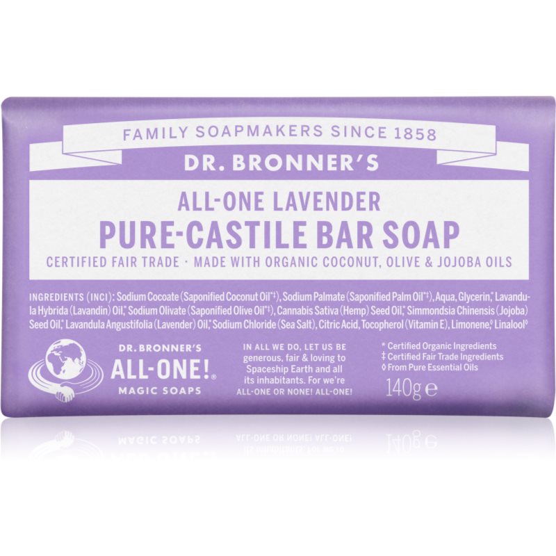 Dr. Bronner’s Lavender Szilárd szappan 140 g