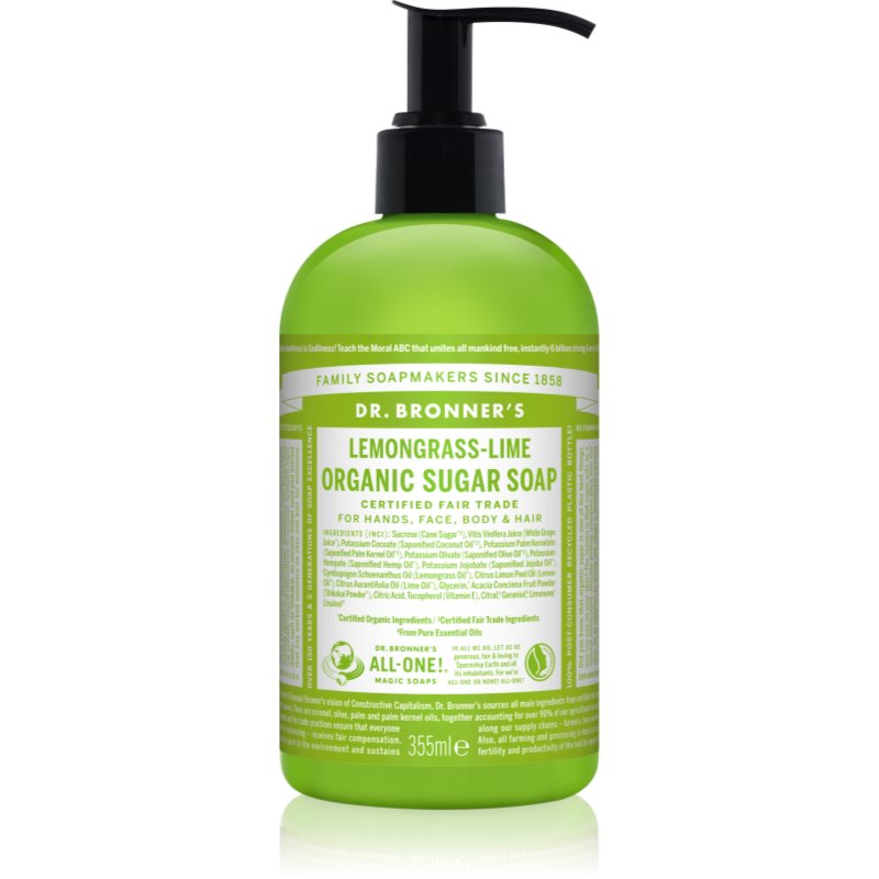

Dr. Bronner’s Lemongrass & Lime рідке мило для тіла та волосся