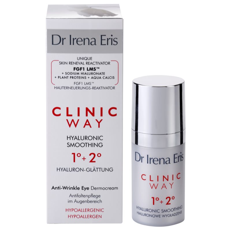 Dr Irena Eris Clinic Way 1°+ 2° розгладжуючий крем проти зморшок навколо очей 15 мл