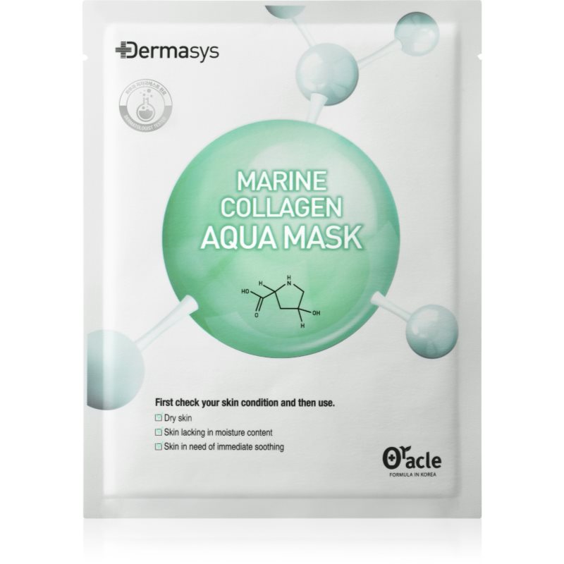 

Dr. Oracle Dermasys Marine Collagen тканинна маска для обличчя з екстра зволожуючим та поживним ефектом