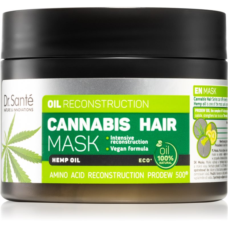 Фото - Маска для лица Dr. Sante Dr. Santé Cannabis маска для регенерації для пошкодженого волосся 300 мл 