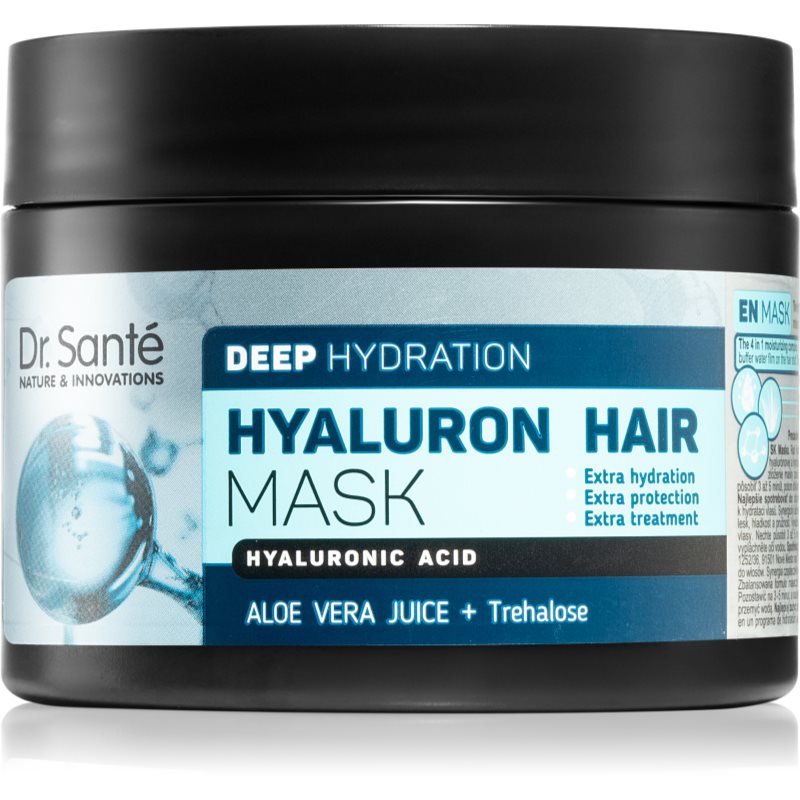 Dr. Santé Hyaluron mélyhidratáló maszk száraz hajra 300 ml