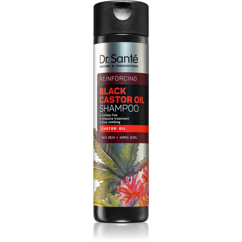 Dr. Santé Black Castor Oil posilňujúci šampón pre šetrné umývanie 250 ml