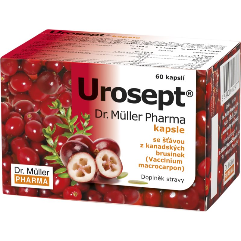 Dr. Müller Urosept kapsuly na podporu funkcie obličiek a močového mechúra 60 cps kúpite na Notino.sk