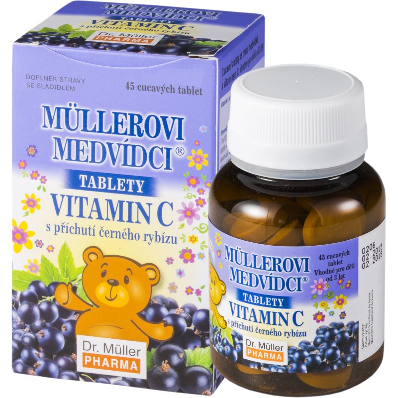 Müllerovi medvídci s vit.C s přích.čer.ryb. 45 tablet koupíte na Notino.cz